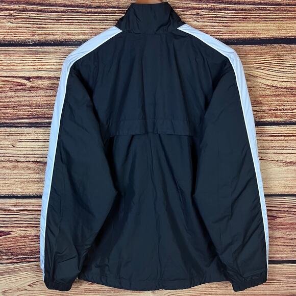 Vintage Nike 2pc Silver Tag Black & Gray Windbreaker Track Suit - Picture 9 of 11